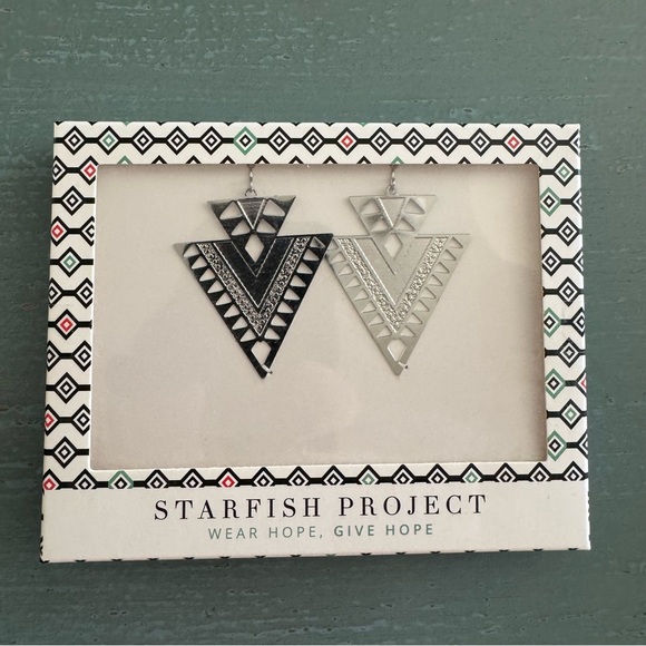 🆕 Gina Geometric Earrings #CrossPosted - Picture 1 of 2